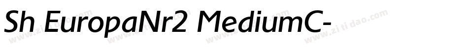 Sh EuropaNr2 MediumC字体转换